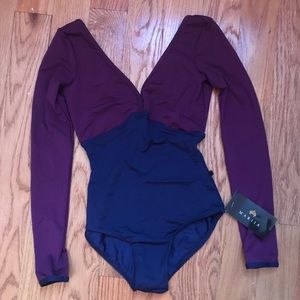 Mariia Nastia Leotard Long Sleeve Yumiko NWT